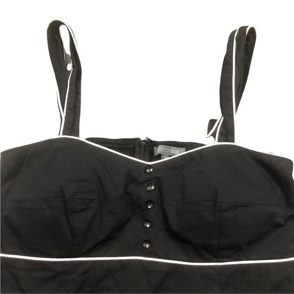 Addition Elle Sexy Rockabilly Pin-up Style Glamour Black Dress Size 14 - Picture 3 of 9